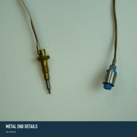 Sensor Termokopel Tembaga Fiberglass Suhu Tinggi untuk Pemanas Air Gas Alam, Mudah Dipasang, Pengganti untuk RV, Rumah, dan Boiler