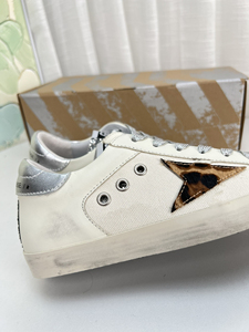 Baskets en cuir véritable rétro automne-été pour femmes, chaussures plates de sport Superstar de marques de créateurs pour enfants et hommes - Product Image 4