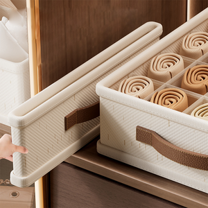 Boîte de rangement multifonctionnelle pour sous-vêtements en tissu pour chambre à coucher et dortoir, armoire, tiroir à chaussettes, diviseur - Product Image 3