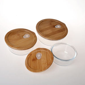 Boîte à déjeuner en verre transparent sans BPA, bento transparent pour repas, bento en verre avec couvercle en <span class=keywords><strong>plastique</strong></span>, vente en gros, ml - Product Image 6