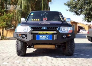 Paraurti Anteriore Bull Bar in Acciaio di Alta Qualità 4WD per Pajero <span class=keywords><strong>Montero</strong></span> V60 V70 V73 V77 - Product Image 3
