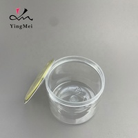 Boîtes d'emballage en plastique PET transparentes faciles à ouvrir pour aliments, bonbons, biscuits, bocaux de conserve pour animaux de compagnie