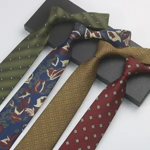 Fashion design 8cm regular size men tie printed mens necktie abstract design premium ties for men