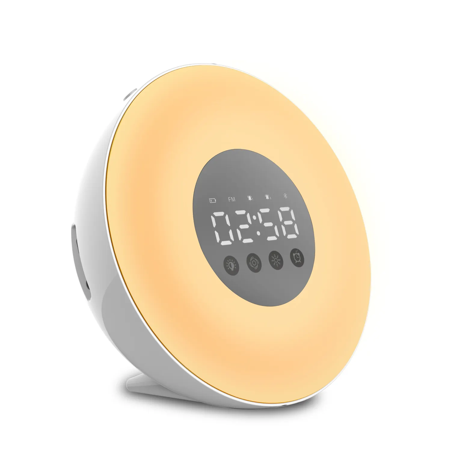 Beside Digital Music Player Support USB Charging Atmosphere DIY Ringtone Bluetooth Clock Speaker.