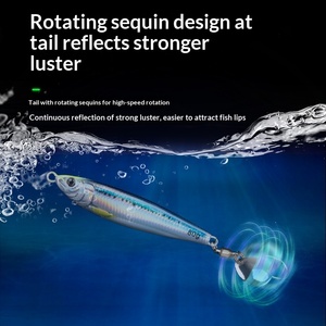 <span class=keywords><strong>Esca</strong></span> Artificiale Little Jack per Pesca in Mare, Jig in Piombo con Paillettes e Amo Singolo, 60g 80g, UV, per Sgombro Spagnolo e Tonno - Product Image 2