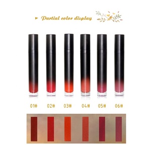 Commercio all'ingrosso vegan e di alta qualità del pacchetto nero opaco rossetto liquido - Product Image 1