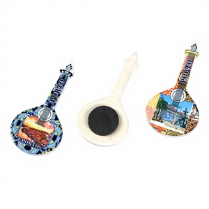 Fujian keramische gitaar koelkastmagneten stadsgezicht azulejo patroon milieuvriendelijk waterdicht |   Aangepaste patronen |   Direct van de fabriek - Product Image 1
