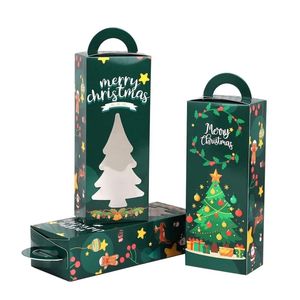 Custom Kraft Paper <b>Christmas</b> Gable <b>Box</b> OEM Recyclable Folding Gift Packaging With Handle Vietnam Manufacturer Direct OEM - Product Image 2