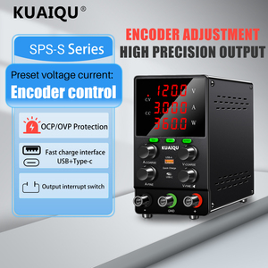 KUAIQU SPS1203S <span class=keywords><strong>DC</strong></span> Fuente de alimentación de Banco 120V 3A Fuente USB 18W Recarga de batería de plomo 24V 48V <span class=keywords><strong>72V</strong></span> Reparación de dispositivos electrónicos - Product Image 3