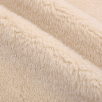 Tissu en fausse fourrure bouclée 100 % laine 900 g/m² pour manteau et veste d'hiver, prêt à expédier