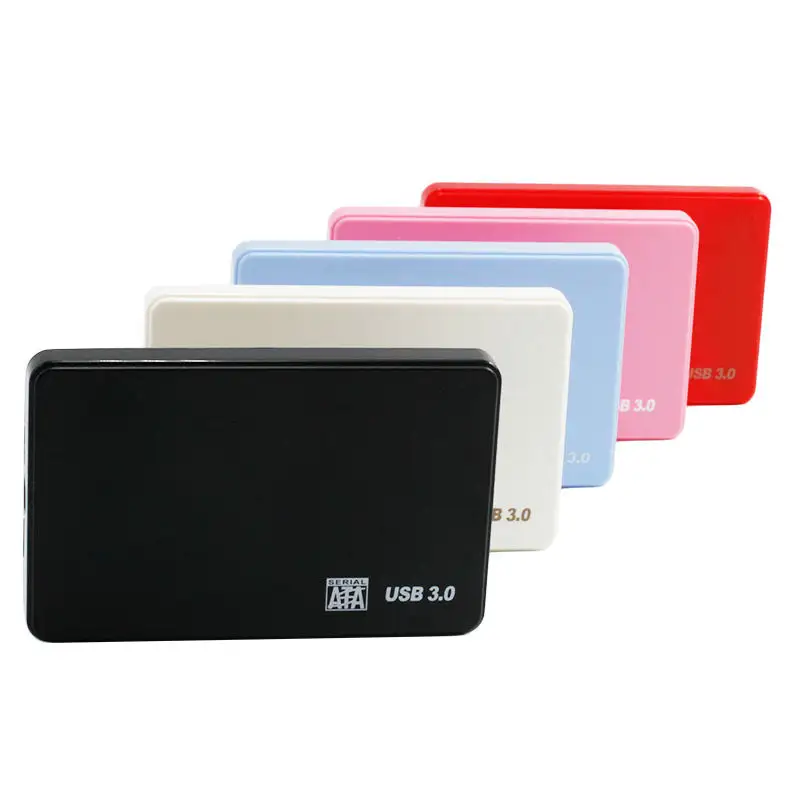 High Speed HDD Enclosure USB 3.0 Adapter Hard Drive Plastic Hard Disk Drive External storage system For SSD Disk HDD Box