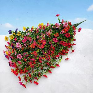 Mur de fleurs artificielles Yuteng, roses violettes, rouges, jaunes, roses, oranges, rouges, pétales de coton, décoration de jardin, décoration de la maison - Product Image 4