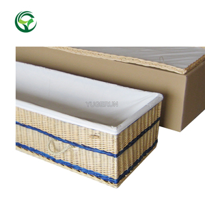 Heze cenaze tedarikçiler Classics tasarım yarım yuvarlak şekil hasır tabut ucuz doğal dokuma Woodland Burials söğüt tabut - Product Image 5