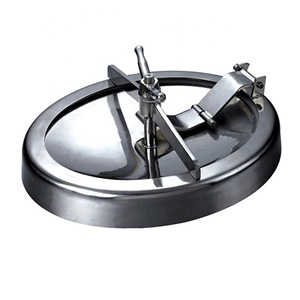 Nhà Máy Giá Vệ Sinh Cửa Cống Bìa Thép Không Gỉ 304 316 Vòng Vuông Tank Manway Mở Nắp Cửa - Product Image 4