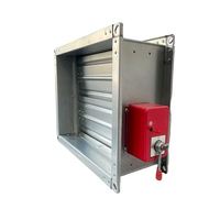 Vanne de Contrôle de Volume Motorisée Carrée en Acier Inoxydable Personnalisable, Flexible, Électrique/Magnétique, pour Contrôle de la Chaleur et de la Fumée
