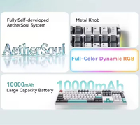 Clavier mécanique OEM tri-mode 108 touches pleine taille, avec joint d'étanchéité, hot-swap, RGB, touches PBT, batterie 4000 mAh, pour le gaming et le bureau