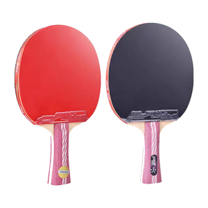 Raquettes de tennis de table DHS 4002 4006 Profession 4 étoiles, avec picots en caoutchouc, 7 couches de bois pur - Product Image 3