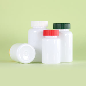Luxury Customized Capsule Bottle Pharmaceutical Packaging PET <b>Plastic</b> Bottle Pill <b>Jar</b> For Health Products With Colored Screw Cap - Product Image 1