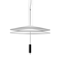 Lustre contemporain italien minimaliste en forme de soucoupe volante dorée, design artistique flamant rose, pour salon, bureau, salle à manger
