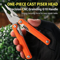 Pince multifonction HongRui Orange 28-en-1 : l'outil de survie extérieur pliable et portable, un bon allié pour toutes vos besoins.