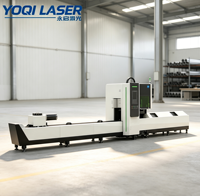 Machine de découpe laser à double mandrin CNC YOQI Q3-12 pour tubes métalliques ronds et carrés, machine de découpe laser à fibre pour acier inoxydable