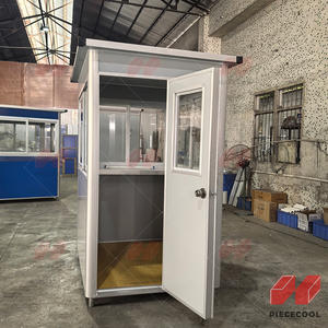 Cabina de seguridad móvil prefabricada moderna <span class=keywords><strong>Casa</strong></span> de guardia de bajo costo para uso de tienda/boleto hecha de panel sándwich - Product Image 6