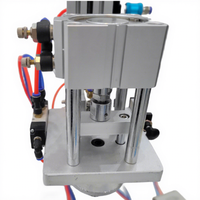 Máquina Semiautomática Neumática para Sellar Tapas de Botellas de Perfume, Altura Ajustable, para Botellas de Vidrio con Pulverizador