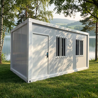 Maison conteneur préfabriquée de luxe personnalisable 20ft 40ft, maisonnette modulaire détachable en acier, bureau moderne, chambre