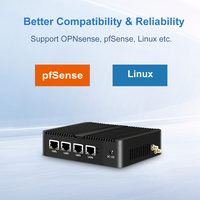 Mini PC pare-feu OPNsense PfSense sans ventilateur, quadricœur J1900 J1800, 4 ports Ethernet LAN, ordinateur industriel, appareil réseau, serveur