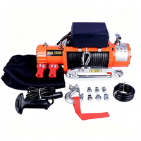 Cabrestante Eléctrico Todoterreno de Alto Rendimiento con Cable de Acero y Nylon, Impermeable, 4x4, 12V 24V, para Recuperación
