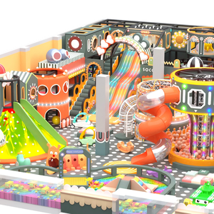 Aoleao Custom Vintage Fairy Tale Amusement Park Full Set Mall Foam <b>Slide</b> Ball Pit Interactive CE TUV Certified - Product Image 1
