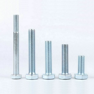 Pernos Hexagonales de Acero Galvanizado DIN933, Tornillos <span class=keywords><strong>M4</strong></span> M6 M8 8.8 M12 M16 M18, Parafuso Sextavado M20 M24 para Puerta y Techo - Product Image 4