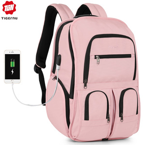 Para Tigernu, bolsa de viaje de moda, Maleta de equipaje deportiva de poliéster impermeable con cierre de cremallera y etiquetas de avión - Product Image 1