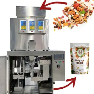 Small Giving Bag Packaging Machine Food Snack Multi Head Weigher Premade Pouch Bags Packaging Machine