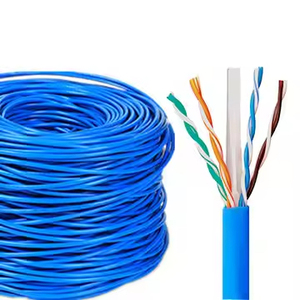 สายเคเบิลเครือข่ายกิกะบิตอีเธอร์เน็ต CAT6 CCA 4 คู่ ระดับวิศวกรรมสำหรับใช้งานภายในอาคาร สำหรับอุปกรณ์เครือข่ายที่ใช้พลังงาน POE สายเคเบิล UTP LAN - Product Image 2