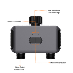 Zigbee Temporizador de Aspersor de Jardín Inteligente, Sistema de Riego Automático de Doble Zona, Ahorro de Agua, Aplicación Tuya, Control IPX5 Impermeable - Product Image 3