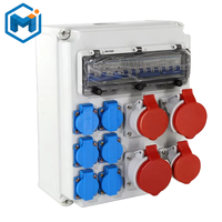 Boîte de distribution portable de haute qualité Prise combinée étanche mobile industrielle en plastique ABS solide