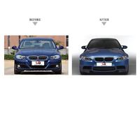 Suku Cadang Mobil Gaya M3 untuk BMW Seri 3 E90 2009-2012, Body Kit Bumper M3 PP, Side Skirt, Pipa Knalpot, dan Fender Kap Mesin