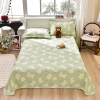 Nouvelle collection : Ensemble trois pièces de matelas rafraîchissant en polyester tricoté 600TC, style princesse, avec bordure en dentelle et imprimé animaux de dessin animé