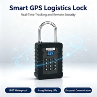 Cadenas intelligent GPS pour logistique, double mode de contrôle avec application, déverrouillage par clavier et mot de passe à distance, suivi en temps réel pour conteneurs de fret