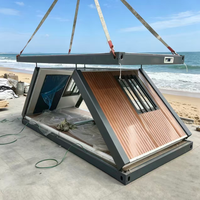 Maison conteneur pliable de type Z, respirante, conception 3D, transport facile, villa préfabriquée à faible coût, hôtel, appartement, bureau, bâtiment