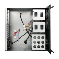 Châssis de serveur 3U en rack, profondeur réduite de 450 mm, 8 baies de disques 3,5 pouces à échange à chaud, 7 emplacements PCIe, 3 ventilateurs 8025, alimentation ATX pour stockage cloud NAS