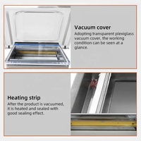 Machine d'emballage sous vide semi-automatique à chambre unique pour sacs plastiques, modèle AS-360, personnalisable, très vendue, idéale pour les petites entreprises