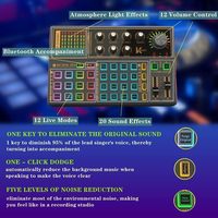 Carte son et mixeur audio USB K300 Live Studio pour enregistrement musical professionnel