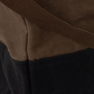 Vente en gros de sacs à main unisexes en toile de coton extra large décontractés vintage sacs cabas avec fermeture éclair et léger pour le transport du bois de chauffage - Product Image 4