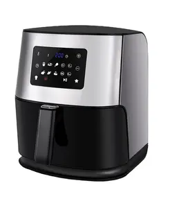 Home Use Electric No Oil Smart Digital Commercial Air Fryer Stainless Steel