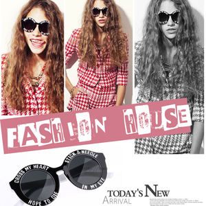 刻まれた手紙ラウンドフレームサングラスイーグルアイファッションラウンドサングラス女性セックス安いUV400サングラス - Product Image 6