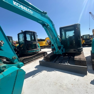 Mini-excavatrice Kobelco SK55U d'occasion de haute qualité, 5,5 tonnes, petite pelle sur chenilles, matériel de construction à vendre - Product Image 6
