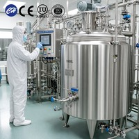 Tanque de Hidrólisis Enzimática con Revestimiento de Acero Inoxidable 316L, 30000L, Estándar ASME, Precio de Fábrica