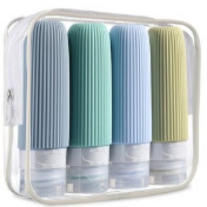<b>Toiletries</b> Silicone Travel Bottle Silicone Travel Bottles Set Leak Proof Refillable Silicone Travel Bottle Set - Product Image 1